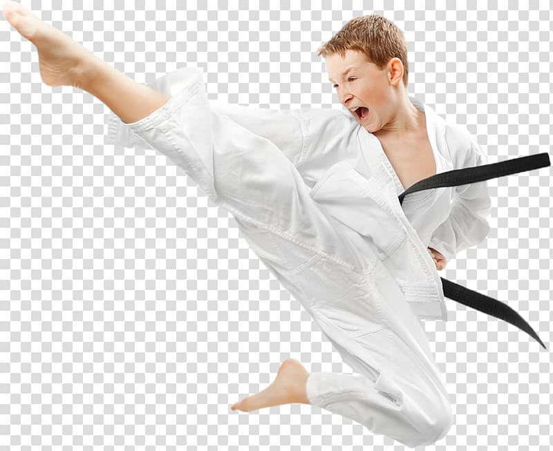 man doing karate stunt, Karate Martial arts Kick Taekwondo Jujutsu, karate transparent background PNG clipart