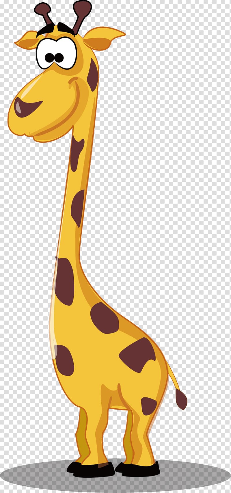 Giraffe Animal Cartoon Illustration, Giraffe decoration transparent background PNG clipart