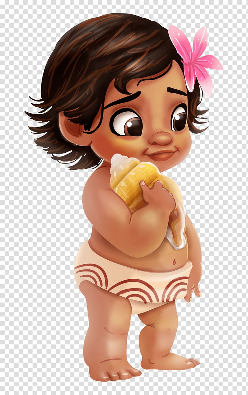 baby Moana holding sconce shell illustration, Hei Hei the Rooster Tamatoa Lojas Americanas Price Proposal, babe transparent background PNG clipart