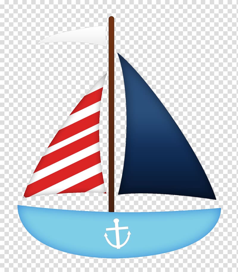 blue and red sailing yacht illustration, Sailboat , paddle transparent background PNG clipart