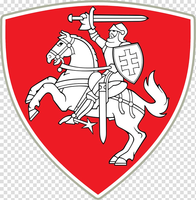 knight riding horse , Lithuania National Ice Hockey Team Logo transparent background PNG clipart
