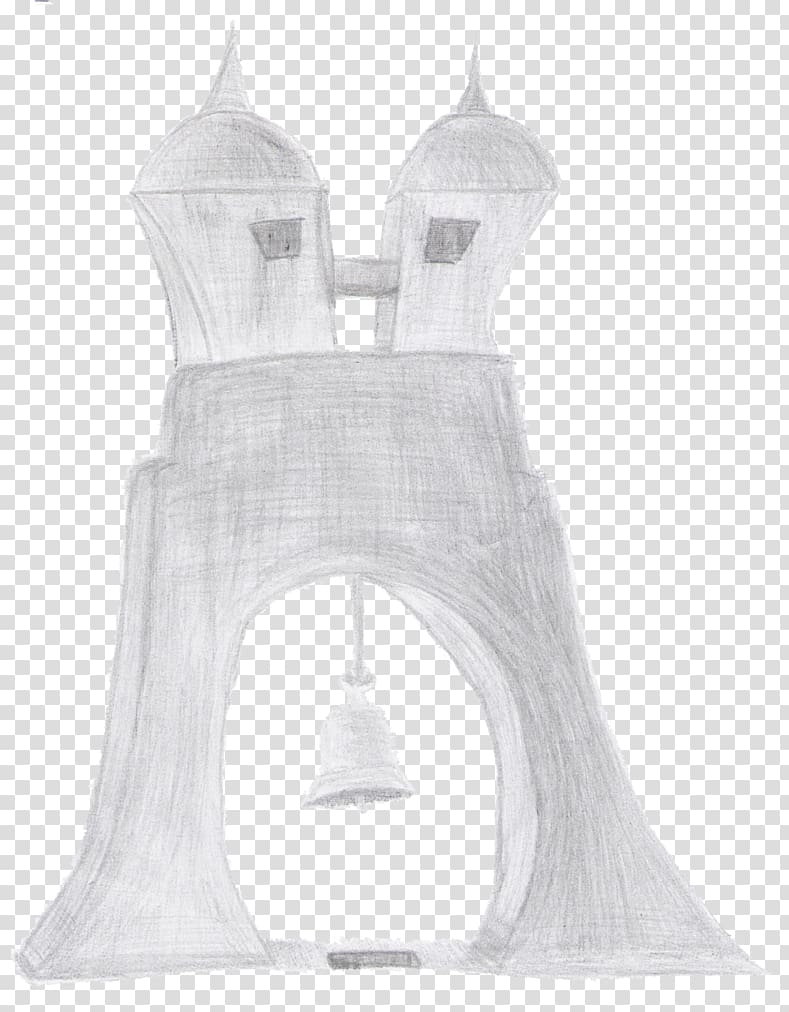 Drawing White, Bell Tower transparent background PNG clipart