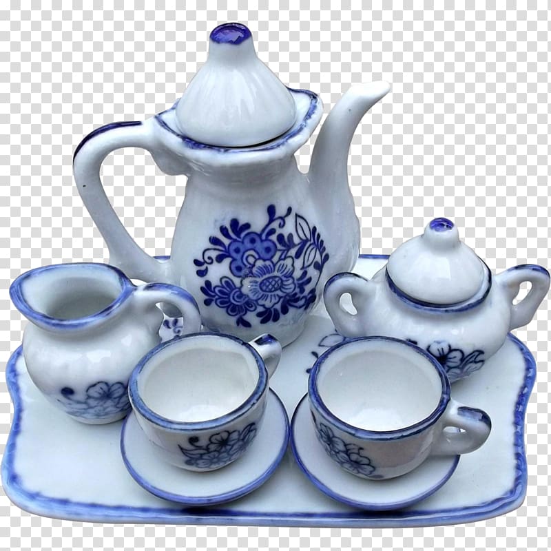 Tea set Teapot White tea Porcelain, tea transparent background PNG clipart