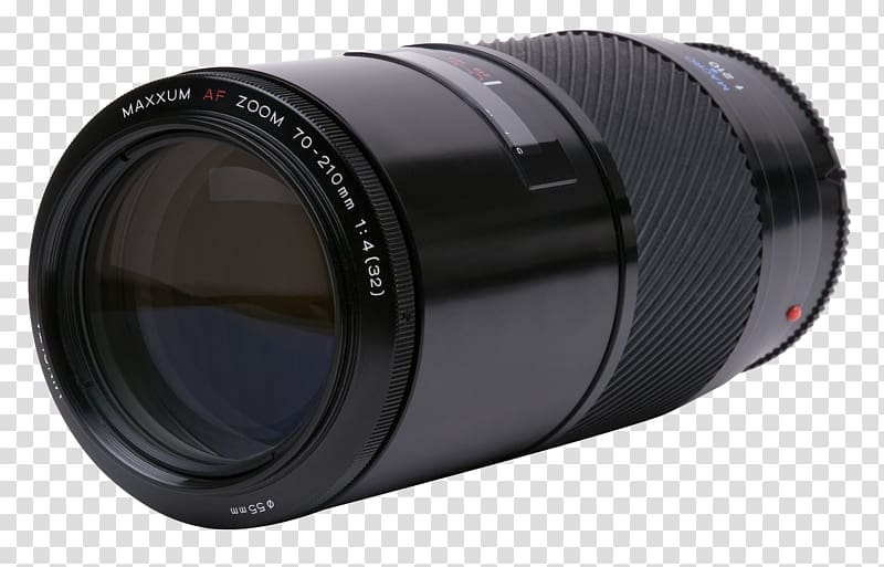 black Maxxum zoom camera lens, Minolta AF 70-210mm f/4 lens graphic film Camera lens Zoom lens, Camera Lens transparent background PNG clipart