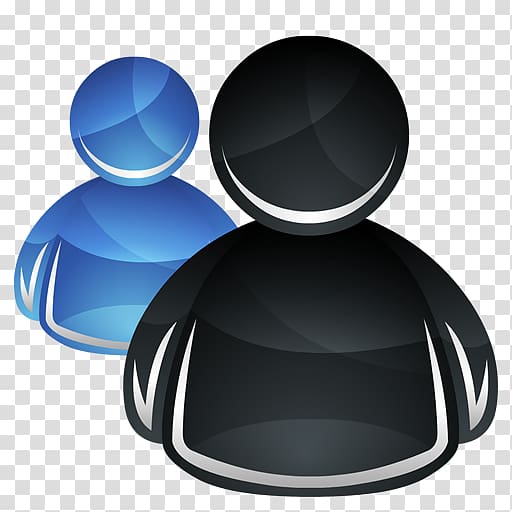 two blue and black person illustration, sphere technology, HP MSN transparent background PNG clipart