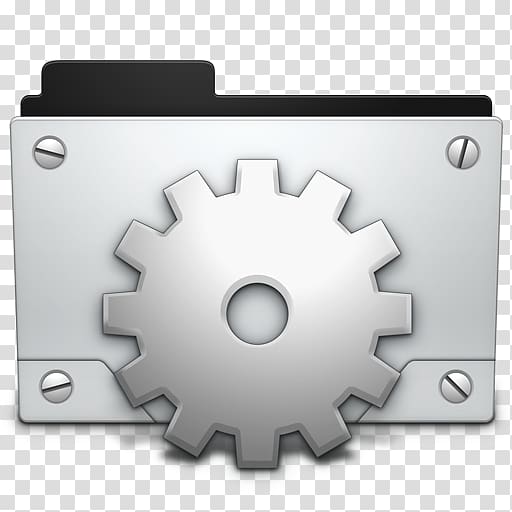silver gear computer folder skin, hardware accessory font, Smart transparent background PNG clipart