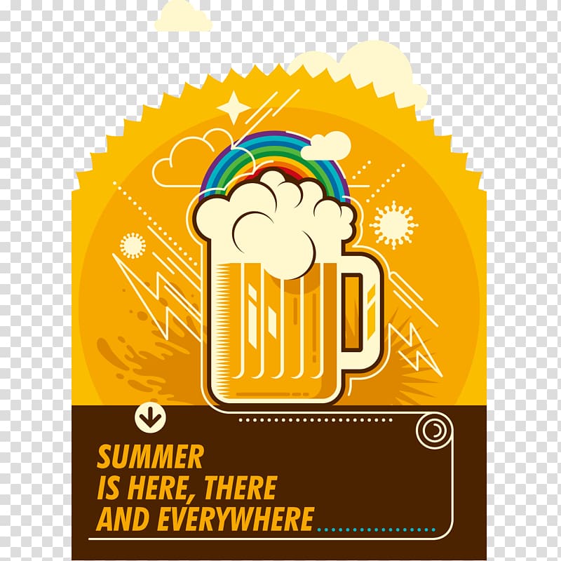 Silhouette Black , Beer sun poster transparent background PNG clipart