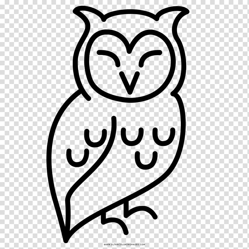 Drawing Coloring book Little Owl Black and white, coruja transparent background PNG clipart