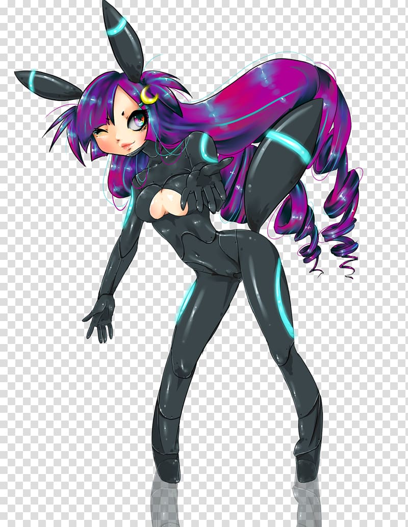 Umbreon Moe anthropomorphism Pokémon X and Y Espeon, shiny hair transparent background PNG clipart