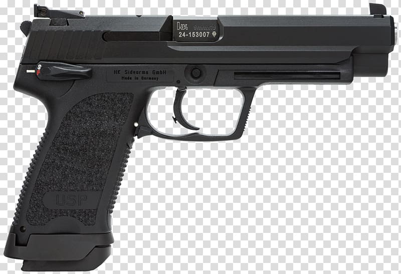 Heckler & Koch USP Compact Semi-automatic pistol .45 ACP, Handgun transparent background PNG clipart