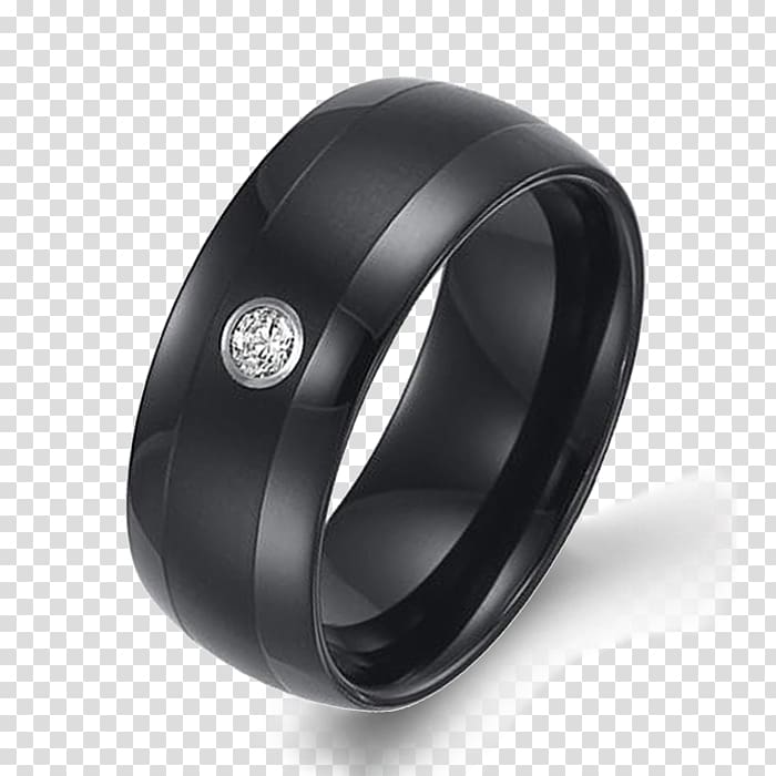 Wedding ring Tungsten carbide Silver, Tungsten Carbide transparent background PNG clipart