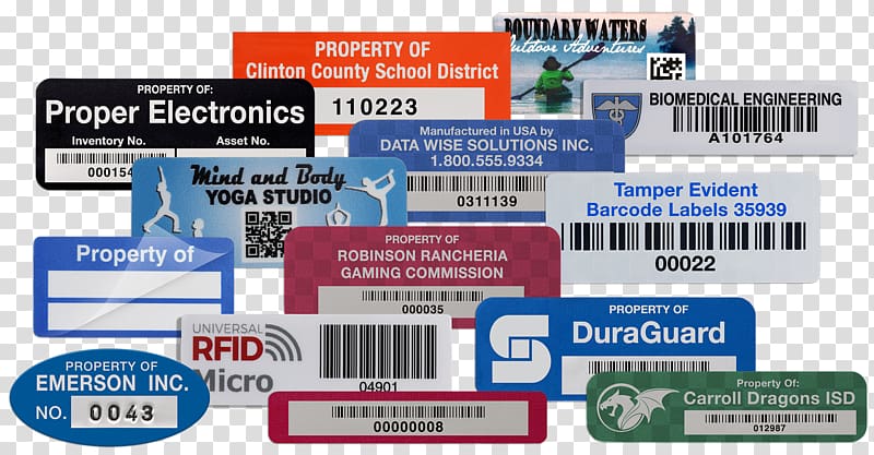 Label Asset tracking Sticker Inventory Printing, others transparent background PNG clipart