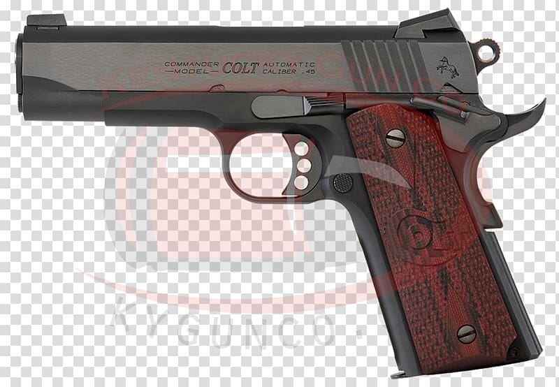 Colt's Manufacturing Company M1911 pistol Colt Commander Automatic Colt Pistol .45 ACP, Handgun transparent background PNG clipart