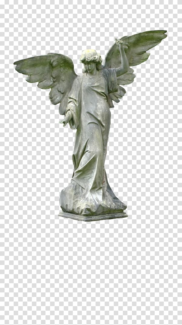 Statue Angels Cemetery, cemetery transparent background PNG clipart