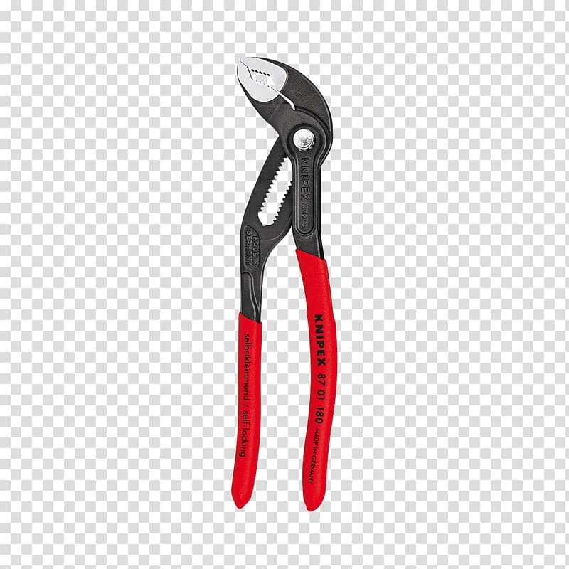 Diagonal pliers Knipex Tongue-and-groove pliers Tool, Pliers transparent background PNG clipart