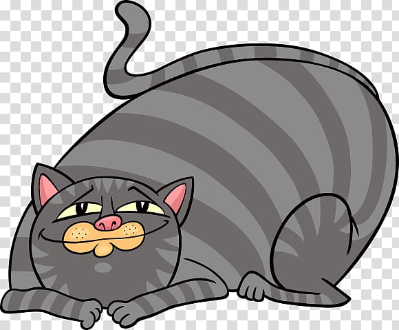 Tabby cat Kitten Illustration, cute big cat fat cat transparent background PNG clipart