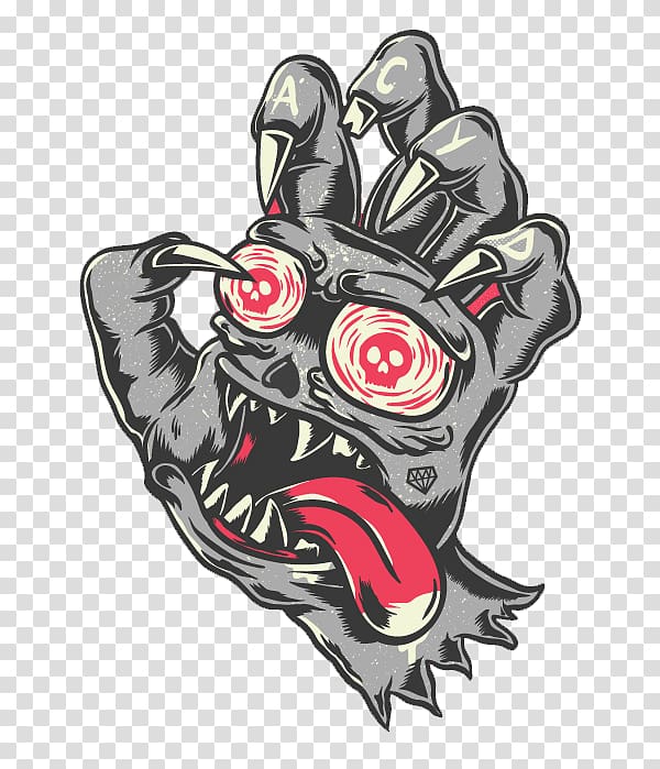 gray and white monster hand illustration, Devil Graffiti Comics, Demon Hand transparent background PNG clipart