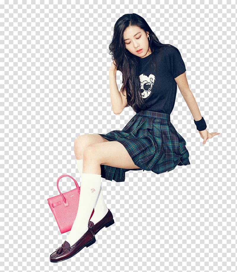 BLACKPINK Rose YG Entertainment K-pop Girl group, black background transparent background PNG clipart