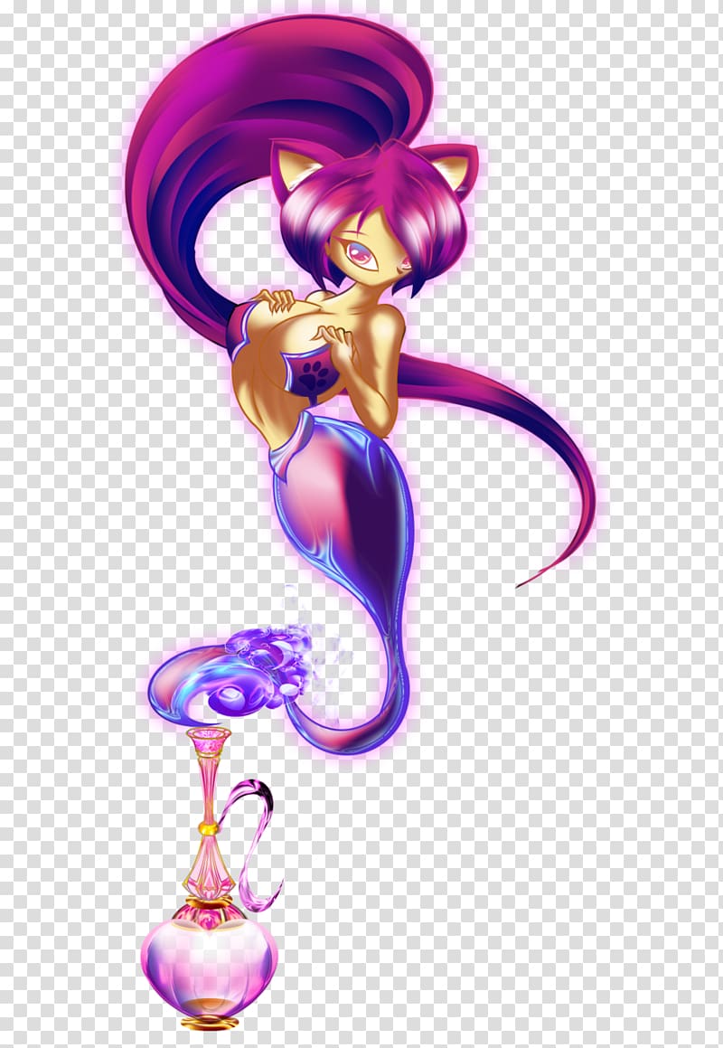 Drawing Female Genie in a Bottle, genie transparent background PNG clipart