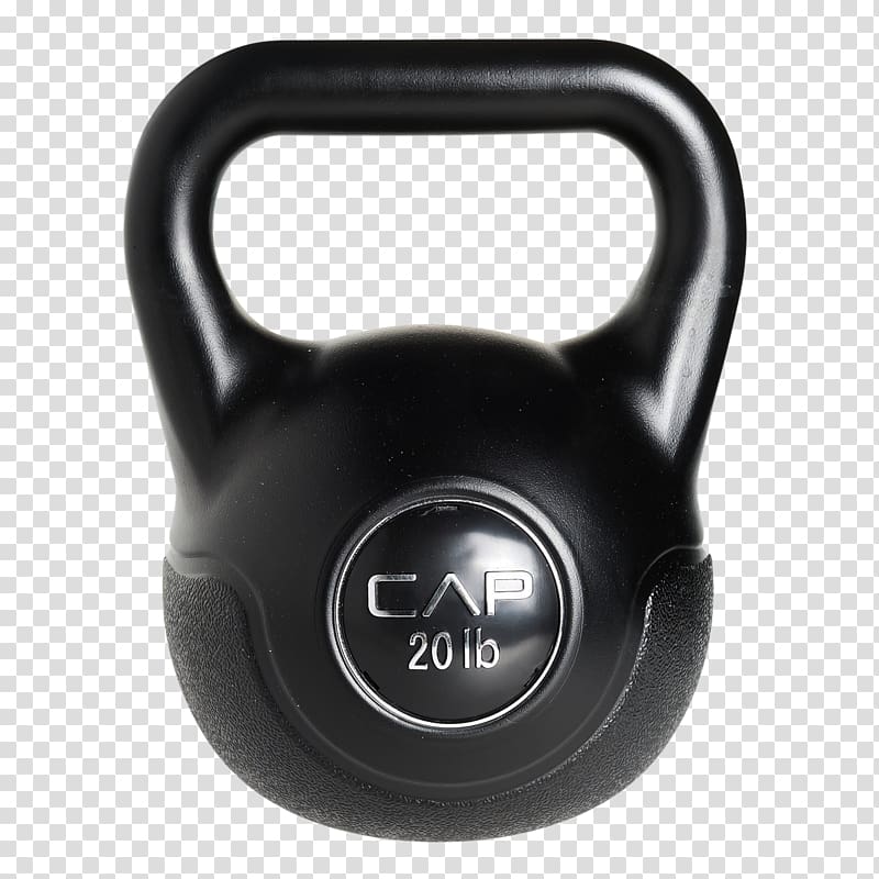 20 lb black Cap kettle bell, Kettlebell Barbell Physical exercise Weight training Physical fitness, Kettlebell transparent background PNG clipart