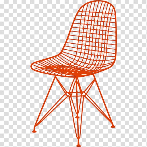 Wire Chair (DKR1) Eames Lounge Chair Table Charles and Ray Eames, table transparent background PNG clipart