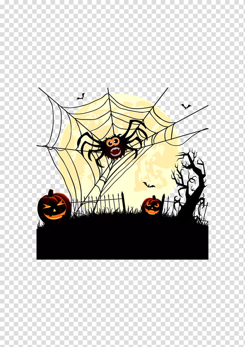 Spider Halloween Pattern, Halloween Spider transparent background PNG clipart