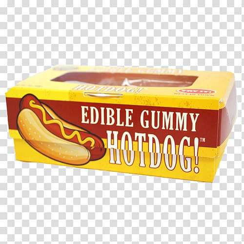 Hot dog Gummi candy Gummy bear Fast food Chewing gum, hot dog transparent background PNG clipart