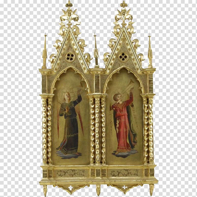 Temple Altar Chapel Gothic architecture Middle Ages, hand-painted architecture transparent background PNG clipart
