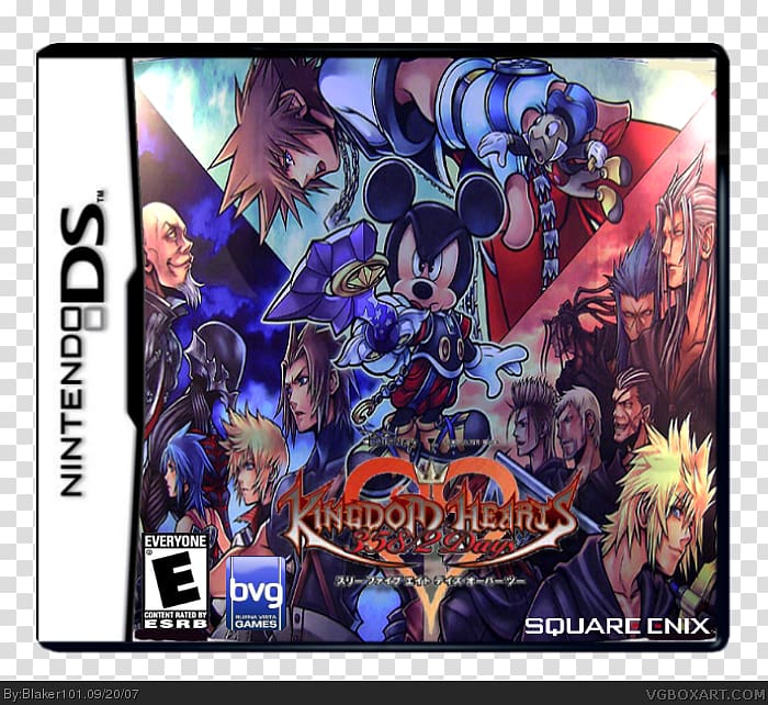 Kingdom Hearts 358/2 Days Kingdom Hearts HD 1.5 Remix Kingdom Hearts II Nintendo DS, Kingdom Hearts 3582 Days transparent background PNG clipart