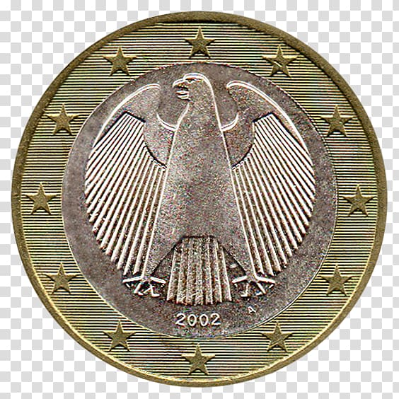 2 euro coin Germany 1 euro coin, Coin transparent background PNG clipart