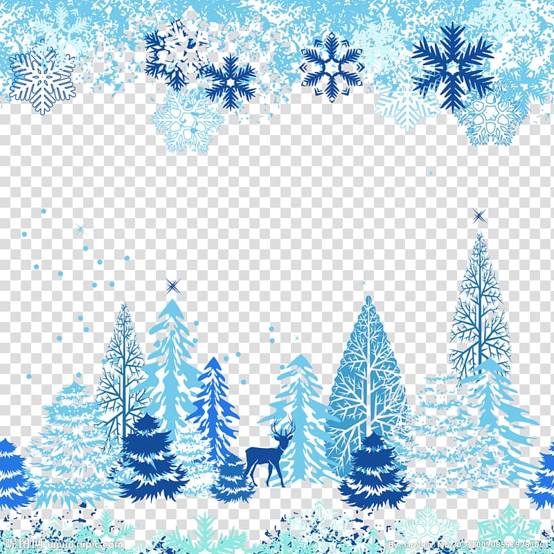 blue christmas tree transparent background PNG clipart