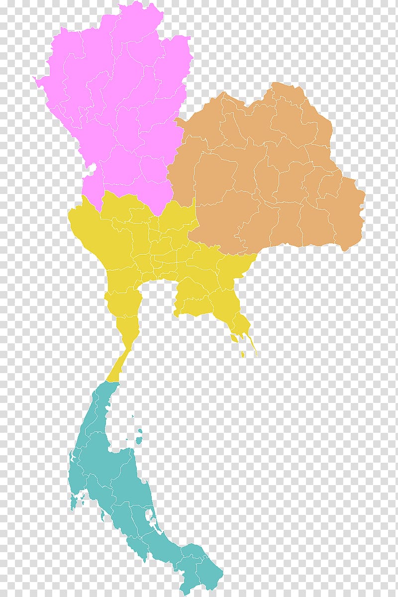 three continent illustration, Thailand Blank map Map, thailand transparent background PNG clipart