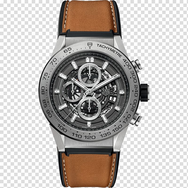 Chronograph Watch Tag Heuer Carrera Calibre 1887 Steel 22 mm Bracelet BA0799 Jewellery, watch transparent background PNG clipart