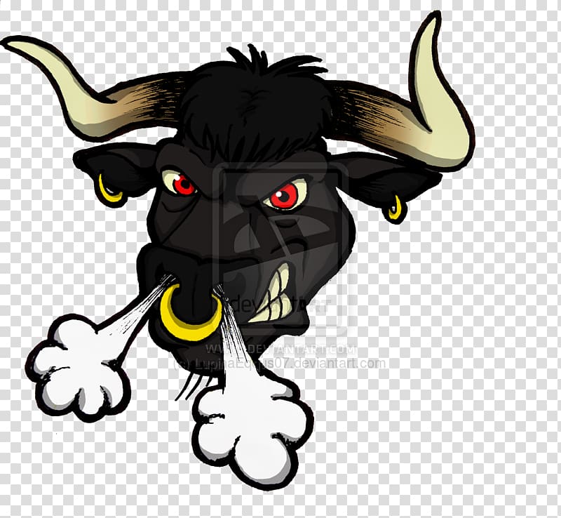 Bull Drawing Art, raging transparent background PNG clipart
