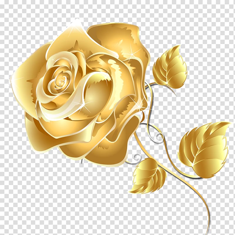gold rose flower , Flower Fashion Free Games Online Rose Android application package, Gold flowers transparent background PNG clipart