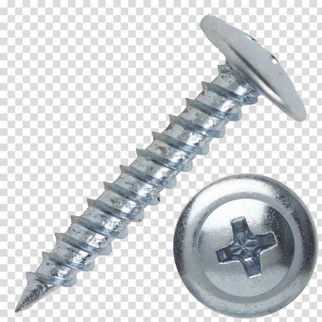 Self-tapping screw Nut Bolt Fastener, screw transparent background PNG clipart