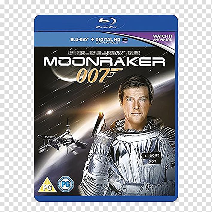 Ian Fleming Moonraker James Bond Blu-ray disc DVD, james bond transparent background PNG clipart