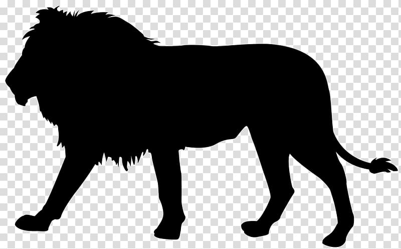 Lion Silhouette , Lion Silhouette transparent background PNG clipart
