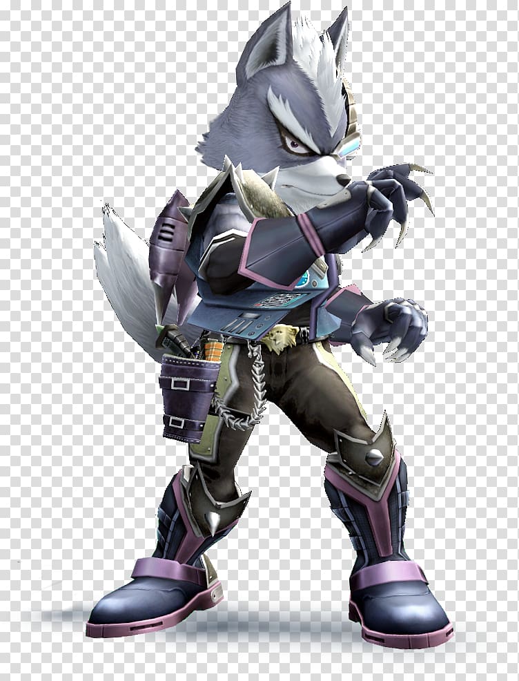 Super Smash Bros. for Nintendo 3DS and Wii U Super Smash Bros. Brawl Star Fox Zero Gray wolf, Star Fox transparent background PNG clipart