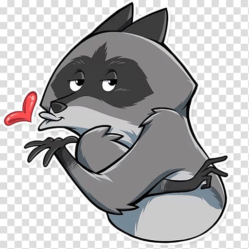 Whiskers Sticker Telegram Raccoon Dog, others transparent background PNG clipart