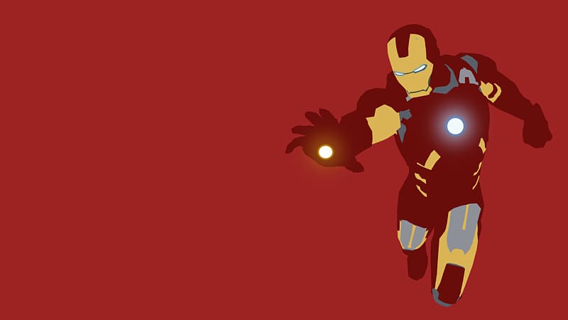 Iron Man Minimalism Desktop Art Ironman Transparent Background Png Clipart Hiclipart