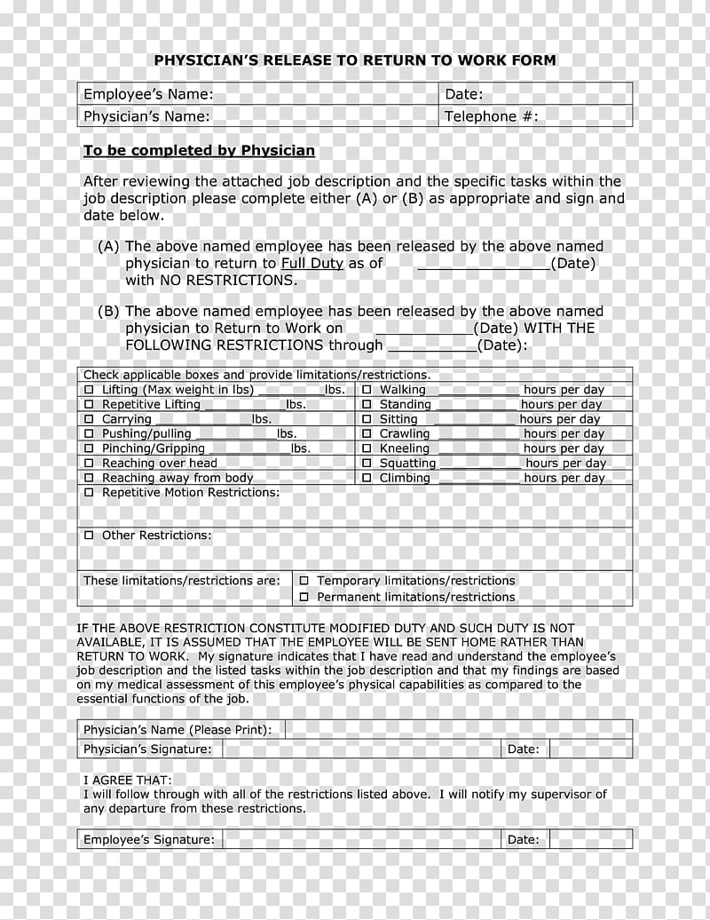 Physician Template Medical certificate Medicine Hospital, permit to work template transparent background PNG clipart