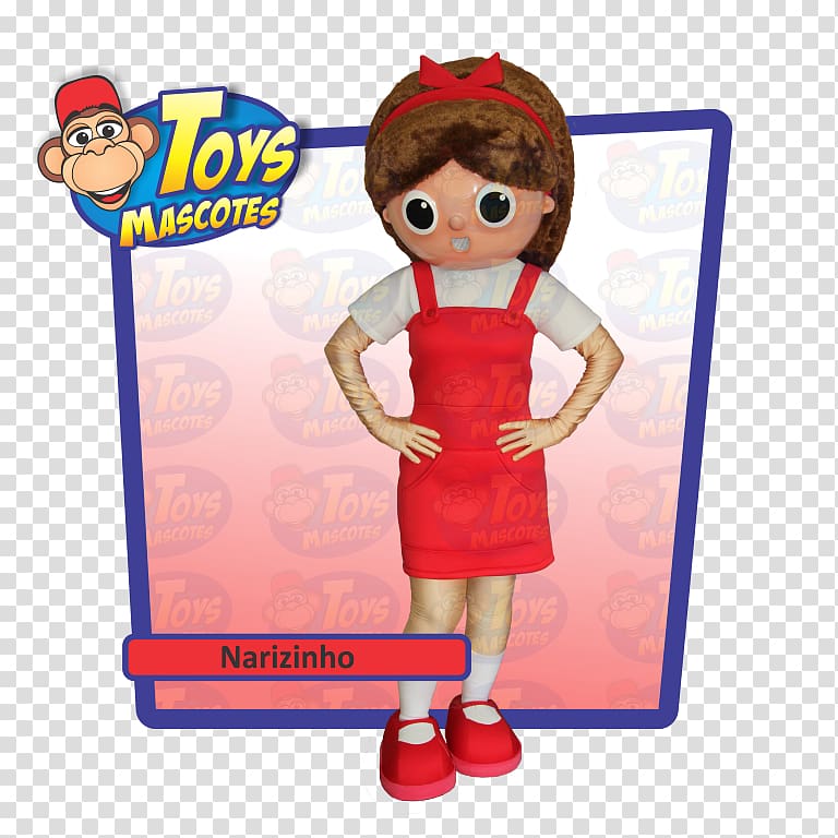 Narizinho Doll Sítio do Picapau Amarelo Mascot Toy, doll transparent background PNG clipart