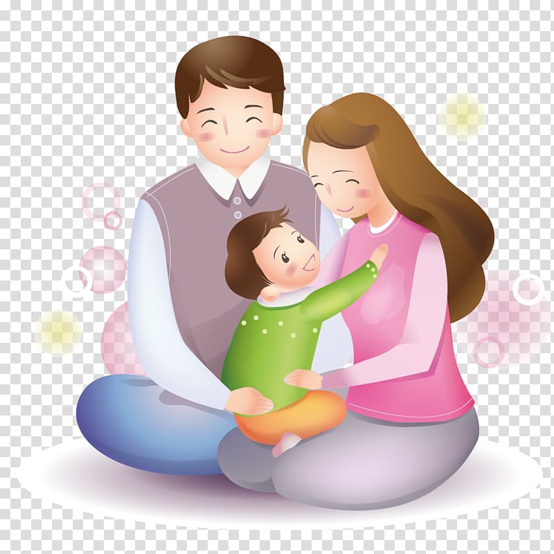 man, woman, and child , Child Parent , Parents accompany their children to play transparent background PNG clipart