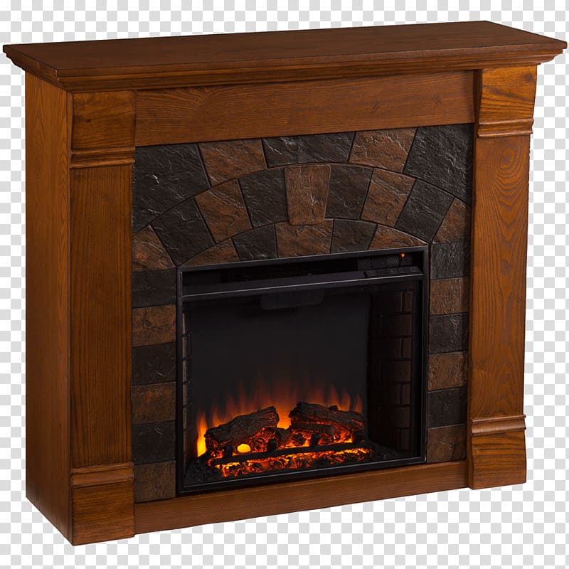 Electric fireplace Electricity Shelf Heater, oak transparent background PNG clipart