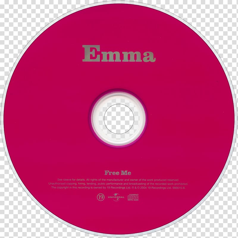 Compact disc Maybe Free Me United Kingdom CD single, Emma Bunton transparent background PNG clipart