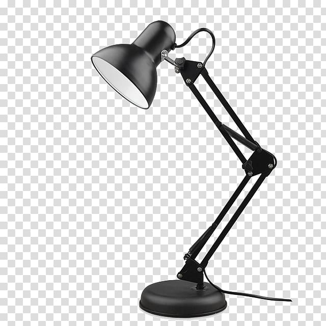 black balanced-arm table lamp illustration, Table Electric light Lamp Lighting, table lamp transparent background PNG clipart