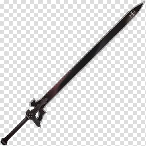 Kirito Sword Asuna Weapon Drive shaft, Sword transparent background PNG clipart