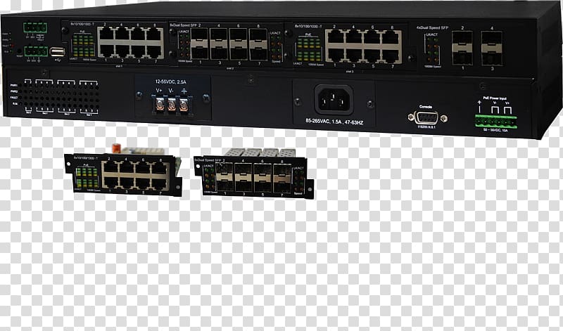 Gigabit Ethernet Network switch Power over Ethernet Computer network, railroad power substations transparent background PNG clipart