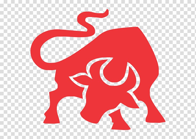 Red Bull Cattle Logo, bull transparent background PNG clipart